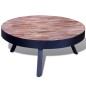 vidaXL Tavolino da Salotto Rotondo in Legno di Recupero di Teak vidaXL Tavolino da Salotto Rotondo in Legno di Recupero di Teak