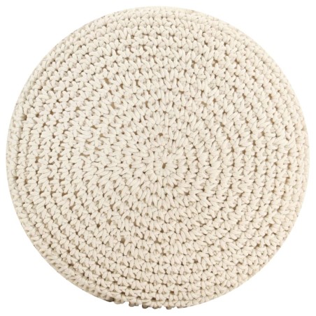vidaXL Pouf Lavorato a Mano in Macramé 45x30 cm in Cotone 