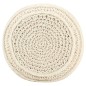 vidaXL Pouf Lavorato a Mano in Macramé 45x30 cm in Cotone vidaXL Pouf Lavorato a Mano in Macramé 45x30 cm in Cotone