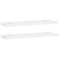 vidaXL Mensole con Sporgenza 2 pz Bianche 60x9x3 cm MDF