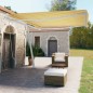Tenda Retrattile Manuale Autoportante 450x350 cm Gialla Bianca Tenda Retrattile Manuale Autoportante 450x350 cm Gialla Bianca