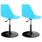 324193 vidaXL Swivel Dining Chairs 2 pcs Blue PP 324193 vidaXL Swivel Dining Chairs 2 pcs Blue PP
