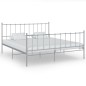 vidaXL Giroletto Grigio in Metallo 140x200 cm vidaXL Giroletto Grigio in Metallo 140x200 cm