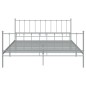 vidaXL Giroletto Grigio in Metallo 140x200 cm vidaXL Giroletto Grigio in Metallo 140x200 cm