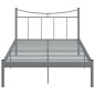 vidaXL Giroletto Grigio in Metallo 120x200 cm vidaXL Giroletto Grigio in Metallo 120x200 cm