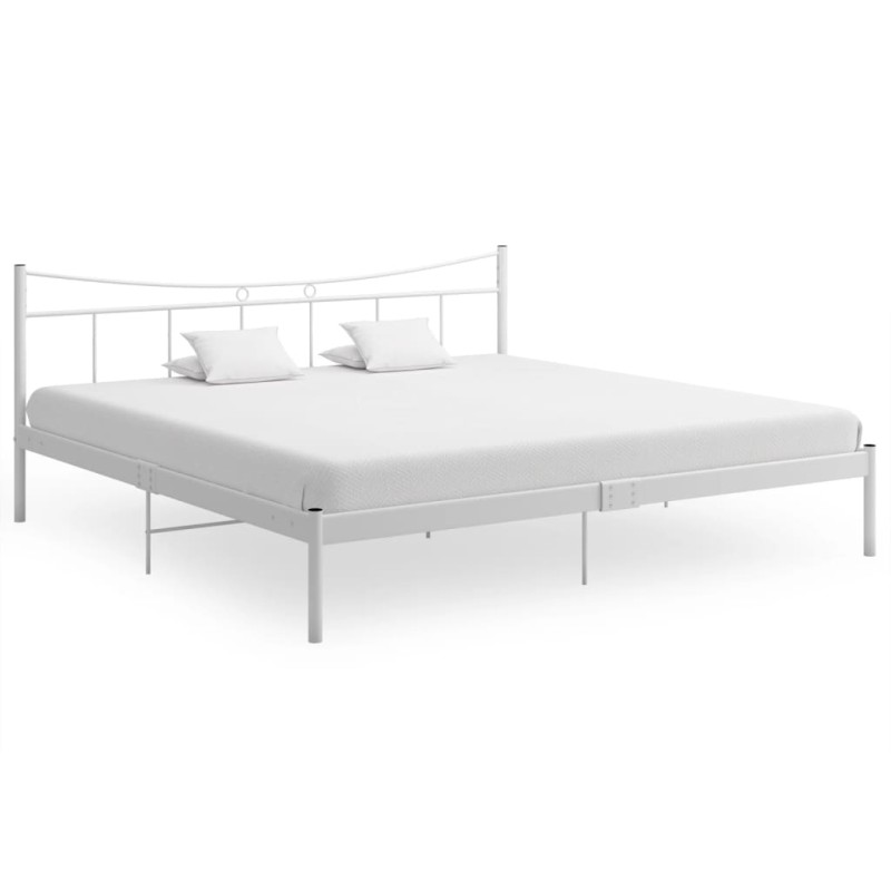 vidaXL Giroletto Bianco in Metallo 200x200 cm 