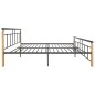 vidaXL Giroletto in Metallo e Legno Massello di Rovere 200x200 cm vidaXL Giroletto in Metallo e Legno Massello di Rovere 200x200 cm