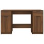 Scrivania con Mobile Laterale Rovere Marrone Legno Multistrato Scrivania con Mobile Laterale Rovere Marrone Legno Multistrato