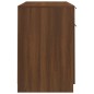 Scrivania con Mobile Laterale Rovere Marrone Legno Multistrato Scrivania con Mobile Laterale Rovere Marrone Legno Multistrato