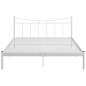 vidaXL Giroletto Bianco in Metallo 140x200 cm vidaXL Giroletto Bianco in Metallo 140x200 cm