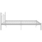 vidaXL Giroletto Bianco in Metallo 140x200 cm vidaXL Giroletto Bianco in Metallo 140x200 cm
