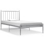 vidaXL Giroletto Grigio in Metallo 100x200 cm vidaXL Giroletto Grigio in Metallo 100x200 cm