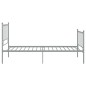 vidaXL Giroletto Grigio in Metallo 100x200 cm vidaXL Giroletto Grigio in Metallo 100x200 cm