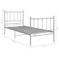 vidaXL Giroletto Grigio in Metallo 100x200 cm vidaXL Giroletto Grigio in Metallo 100x200 cm