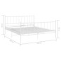 vidaXL Giroletto Bianco in Metallo 140x200 cm vidaXL Giroletto Bianco in Metallo 140x200 cm