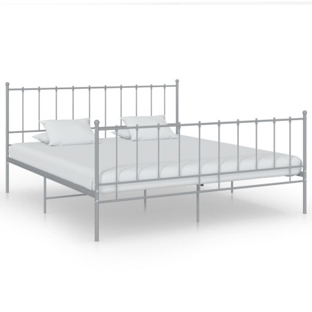 vidaXL Giroletto Grigio in Metallo 200x200 cm