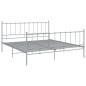 vidaXL Giroletto Grigio in Metallo 160x200 cm vidaXL Giroletto Grigio in Metallo 160x200 cm