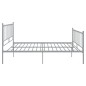 vidaXL Giroletto Grigio in Metallo 160x200 cm vidaXL Giroletto Grigio in Metallo 160x200 cm