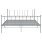 vidaXL Giroletto Grigio in Metallo 160x200 cm vidaXL Giroletto Grigio in Metallo 160x200 cm