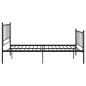vidaXL Giroletto Nero in Metallo 120x200 cm vidaXL Giroletto Nero in Metallo 120x200 cm