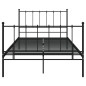 vidaXL Giroletto Nero in Metallo 120x200 cm vidaXL Giroletto Nero in Metallo 120x200 cm
