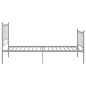 vidaXL Giroletto Grigio in Metallo 90x200 cm vidaXL Giroletto Grigio in Metallo 90x200 cm