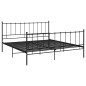 vidaXL Giroletto Nero in Metallo 200x200 cm vidaXL Giroletto Nero in Metallo 200x200 cm
