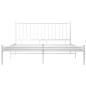 vidaXL Giroletto Bianco in Metallo 140x200 cm vidaXL Giroletto Bianco in Metallo 140x200 cm