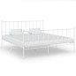 vidaXL Giroletto Bianco in Metallo 180x200 cm vidaXL Giroletto Bianco in Metallo 180x200 cm