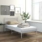 vidaXL Giroletto Bianco in Metallo 100x200 cm vidaXL Giroletto Bianco in Metallo 100x200 cm