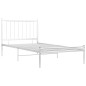 vidaXL Giroletto Bianco in Metallo 100x200 cm vidaXL Giroletto Bianco in Metallo 100x200 cm