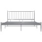 vidaXL Giroletto Grigio in Metallo 140x200 cm vidaXL Giroletto Grigio in Metallo 140x200 cm