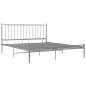 vidaXL Giroletto Grigio in Metallo 140x200 cm vidaXL Giroletto Grigio in Metallo 140x200 cm