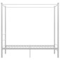 vidaXL Letto a Baldacchino Bianco in Metallo 100x200 cm