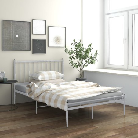 vidaXL Giroletto Bianco in Metallo 120x200 cm