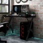 vidaXL Scrivania da Gaming con Gambe a Y Nera 110x60x75 cm vidaXL Scrivania da Gaming con Gambe a Y Nera 110x60x75 cm