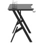 vidaXL Scrivania da Gaming con Gambe a Y Nera 110x60x75 cm vidaXL Scrivania da Gaming con Gambe a Y Nera 110x60x75 cm