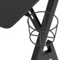 vidaXL Scrivania da Gaming con Gambe a Y Nera 110x60x75 cm vidaXL Scrivania da Gaming con Gambe a Y Nera 110x60x75 cm