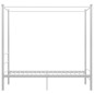 vidaXL Letto a Baldacchino Bianco in Metallo 90x200 cm vidaXL Letto a Baldacchino Bianco in Metallo 90x200 cm