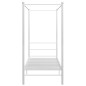 vidaXL Letto a Baldacchino Bianco in Metallo 90x200 cm vidaXL Letto a Baldacchino Bianco in Metallo 90x200 cm