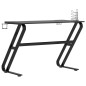 vidaXL Scrivania da Gaming con Gambe a ZZ Nera 110x60x75 cm vidaXL Scrivania da Gaming con Gambe a ZZ Nera 110x60x75 cm