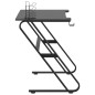 vidaXL Scrivania da Gaming con Gambe a ZZ Nera 110x60x75 cm vidaXL Scrivania da Gaming con Gambe a ZZ Nera 110x60x75 cm