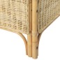 vidaXL Divano a 2 Posti in Rattan Naturale e Lino