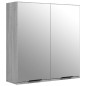 Set Mobili da Bagno 5 pz Grigio Sonoma in Legno Multistrato Set Mobili da Bagno 5 pz Grigio Sonoma in Legno Multistrato