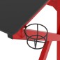 vidaXL Scrivania da Gaming Gambe a Forma di K Nera e Rossa 110x60x75cm