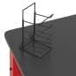 vidaXL Scrivania da Gaming Gambe a Forma di K Nera e Rossa 110x60x75cm