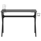 vidaXL Scrivania da Gaming con Gambe a K Nera 110x60x75 cm vidaXL Scrivania da Gaming con Gambe a K Nera 110x60x75 cm