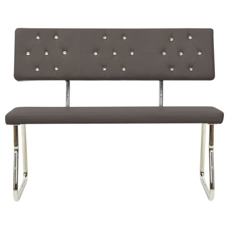 vidaXL Panca 110 cm Grigio Antracite in Similpelle