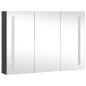 vidaXL Armadietto Bagno con Specchio e LED 89x14x62 cm vidaXL Armadietto Bagno con Specchio e LED 89x14x62 cm