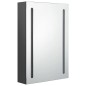 vidaXL Armadietto Bagno con Specchio e LED Grigio 50x13x70 cm vidaXL Armadietto Bagno con Specchio e LED Grigio 50x13x70 cm